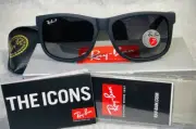 Ray-Ban Justin 4165 Black Frame Grey Gradient Polarized 54-16 622/T3
