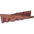 Metcalfe PO248 OO/HO Tapered Retaining Wall Red Brick Card Kit New
