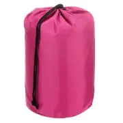 Stuff Sack, 7 x 13 Inch Waterproof Outdoor Storage Sack Drawstring Rose Red