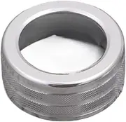 JIUYIN Car Air Conditioning Knob Cover,Fit For, 3 Series E90 E91 325li 2009-2012 Aluminium Alloy Audio Volume Control Button Ring Silver Dashboard Knob Ring(Type A Silver 1PC)