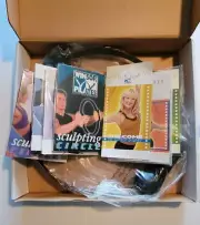 NEW IN THE BOX ORIGINAL WINSOR PILATES RING-5 DVD'S-COOKBOOK !!!