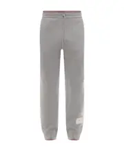 Thom Browne Logo Patch Drawstring Track Pants 2,3 Gray