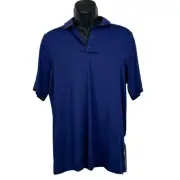 Lululemon Snap Front Performance Short Sleeve Polo Blue Nise Size S NWT
