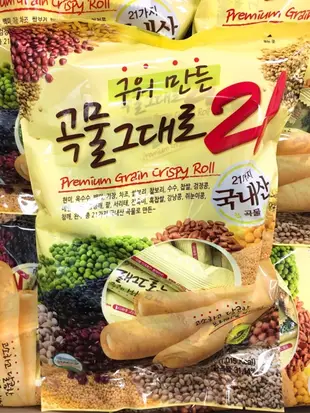 韓國 營養21穀物棒 180g 韓國21穀物捲餅 玉米棒