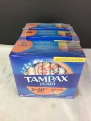 3pck Tampax Pearl Super Plus Unscented Tampons 36 ct each