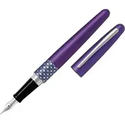 Pilot Metropolitan Fountain Pen Medium Nib Black (Ellipse Violet Purple)
