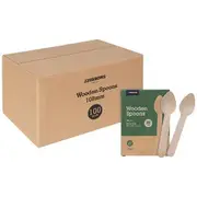J.Burrows Wooden Spoons 108mm 3200 Pack
