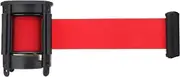 Retractable Queue Barrier Belt, Retractable Ribbon Barrier Sport Outdoor Wall Mount Stanchion Queue Red Belt Stainless Steel Protective Tape 5m for Management