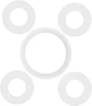 CHILDWEET Replacement Gasket Set for Spa Pump 5pcs Connector Seal Washers Air Compressor Gasket Leak Proof