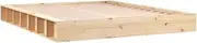 vidaXL Solid Wood Bed Frame Bedroom Platform Bed Base Bedstead Accessory Home Wooden Mattress Foundation Furniture 183x203 cm King Size