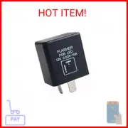 DEWHEL 12V 0.02A-10A 2-Pin CF-12 Automatic Electronic LED Flasher Relay Fix for