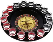 Whiskey Beer Glass, 16 Cup Wine Swivel Plate Russian Turntable Roulette Drinking Wine Supplies Adult Party Drinking Game Bar Play