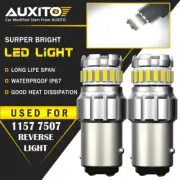 2X AUXITO 1157 2057 White LED Stop Turn Signal Brake Tail Light Bulbs BAY15D EXC (for: Renault)