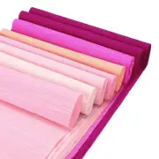 Pink Scheme Crepe Paper Roll - 10 in x 8 ft / 8 Roll