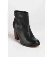 Black Leather Ankle Booties Platform Chunky Heel Size 10 Cole Haan Cassidy
