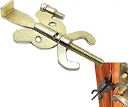 [Generic] Travel Safety Lock - Anti-Theft Travel Lock, Stainless Steel Security Locks, Portable Door Security Stoppers, Door Blocker, Locks for Hotel Doors (Gold B*1)