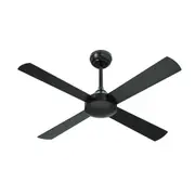 Vevare 52'' Ceiling Fan AC Motor with Remote Control Timer 4 Blades Fans Black
