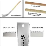 Japanese Pull Saw 9.5 Inch Hand Dovetail Saw with Double Edges of 10/17 TPI