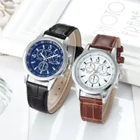 在飛比找蝦皮購物優惠-Modiya手錶時尚石英表藍色玻璃帶男士手錶
