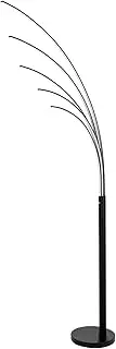 Beacon Lighting LEDlux Strata LED 5 Light Dimmable Floor Lamp in Black