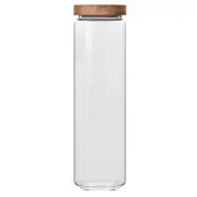 Acacia Wood Glass Kitchen Storage Containers Canisters & Jars