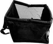 Breathable Oxford Fabric Car Pet Dog Seat Cover with Mesh Basket Black Simple to Install Easy to Store and Suitable for Most Cars