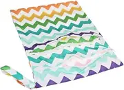 ibasenice Boy Girl Diaper Bag Nappy Bag Dual Zipper Rainbow Design Newborn Nappies Easy Clean Reusable Wet Dry Diaper Pouch
