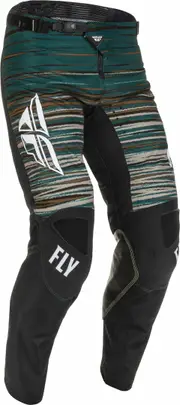 Fly Racing Kinetic Wave Motocross Pants, black-white-blue, Size 34 for Men Black White Blue