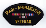 IRAQ AFGHANISTAN WAR COMBAT VET OEF OIF HAT PATCH US ARMY MARINES NAVY AIR FORCE