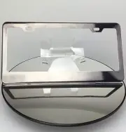 Powder Coated Black Chrome Frame Holder Stainless Steel License Plate Jaguar BMW