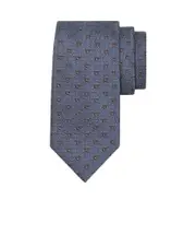 jacquard tie One size light blue