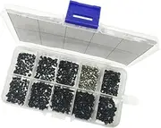 SagaSave 500 Pieces Laptop Notebook Computer Screw Assortment Kit, Flat Head Electronic Repairment Screws Set for Universal Laptop
