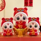 Blessing Bag Snake Year Plush Toy Big Eyes Lucky Snake Doll Plushies Girls