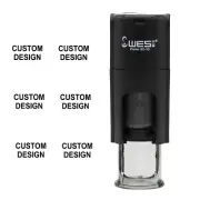 Custom Design DYI Self Inking Stamp Black Ink 10mm Loyalty Business Card Craft