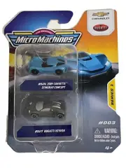 New Micro Machines #003 2 Pack - Stingray Concept/Bugatti Veyron Series 1