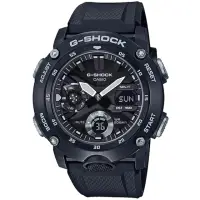 在飛比找momo購物網優惠-【CASIO 卡西歐】G-SHOCK 碳纖維防護雙顯手錶 母