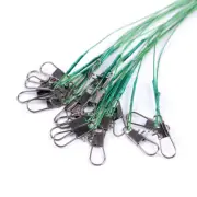 5Pcs Fishing Trace Lures Stainless Steel Wire Anti-bite Fishing Line 15/20/25cm