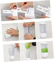 HOLIDYOYO Hand Soap Dispenser Wall Mount Liquid Soap Shampoo Dispenser Large Capacity Easy to Clean for Kitchen Bathroom Office