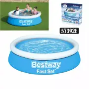 New Bestway 6ft x 20in Round Above Ground Swimming Pool 57392E Fast Set