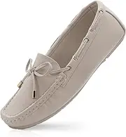 [RUNIC] Women’s Loafers with Arch Support – Comfortable Slip-On Shoes with Memory Foam Insole and Rubber Outsole, Synthetic Leather Flats for Work or Travel