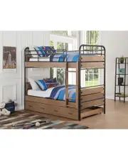 Acme Furniture Adams Bunk Twin Bed & Trundle NoColor