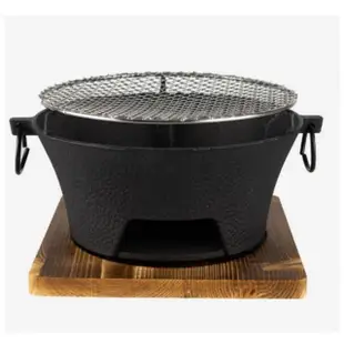 【May Shop】大款 戶外露營圍爐煮茶取暖爐鑄鐵碳爐野營木炭燒烤爐