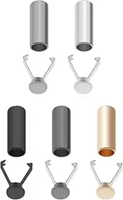 [EMSea] 30 Sets Metal Shoelace Tips 5 Colours Cylindrical Shoelace Head And Cords End Aglet Replacement Tips for DIY Repairing Shoe Laces Tips Protector