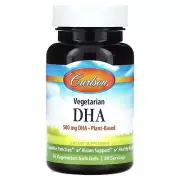 2 X Carlson, Vegetarian DHA, 500 mg, 30 Vegetarian Soft Gels