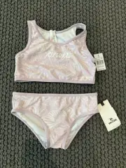 Girls Size 5-6 Bikini Set 2 Piece Light Purple Rip Curl La Tropica