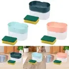 Soap Dispenser and Sponge Holder Soap Liquid Pump Bottle Non Slip Base