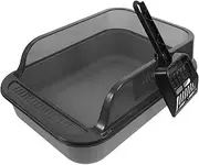 VERDANVERSE Large Cat Litter Tray with High Wall Design Sturdy Thickened Material Splash and Detachable Double Includes Litter Scoop Cat Toilet for Tidy Homes