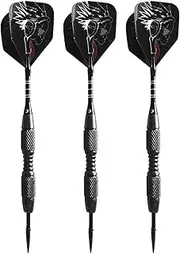 Steel Tip Darts Set - Contest Tungsten Tip Bundle Set of 3 | 20 Grams Metal Tipped Darts Kit, with Aluminum Shafts, Flights, for Kids Adults