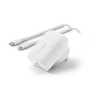 BoostCharge Compact USB-C Wall Charger 30W + USB-C Cable with Lightning Connector