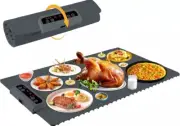 Electric Warming Tray - Portable Food Warmer with Time Moders Locking Function A